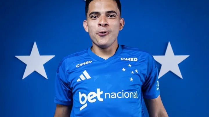 Bruno Rodrigues, atacante do Cruzeiro, em ação pelo Brasileirão Série A de 2026