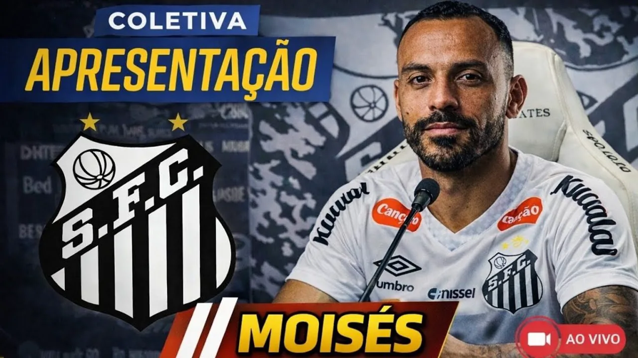 Moisés pelo Santos e Pedro Henrique pelo Fortaleza em lances distintos do Brasileirão Série A 2026
