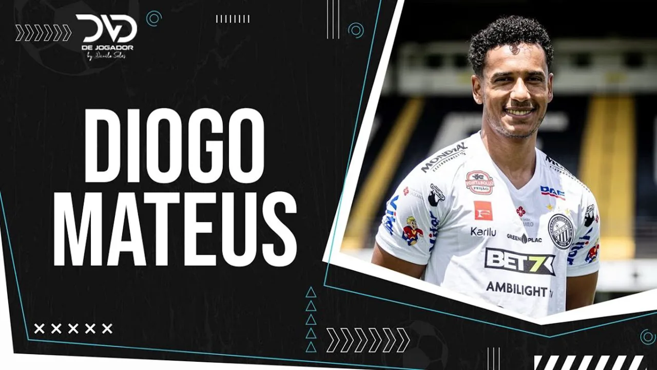 Diogo Mateus, zagueiro do Botafogo PB, em campo durante partida da Copa do Nordeste 2026