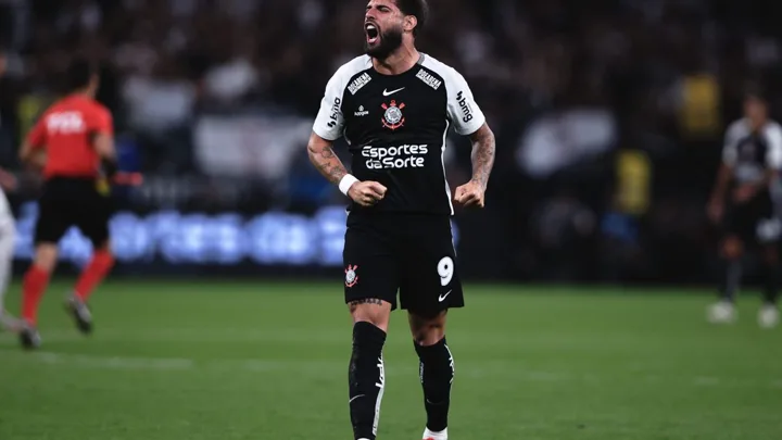 Yuri Alberto, camisa 9 do Corinthians, em ação no Brasileirão Série A 2026