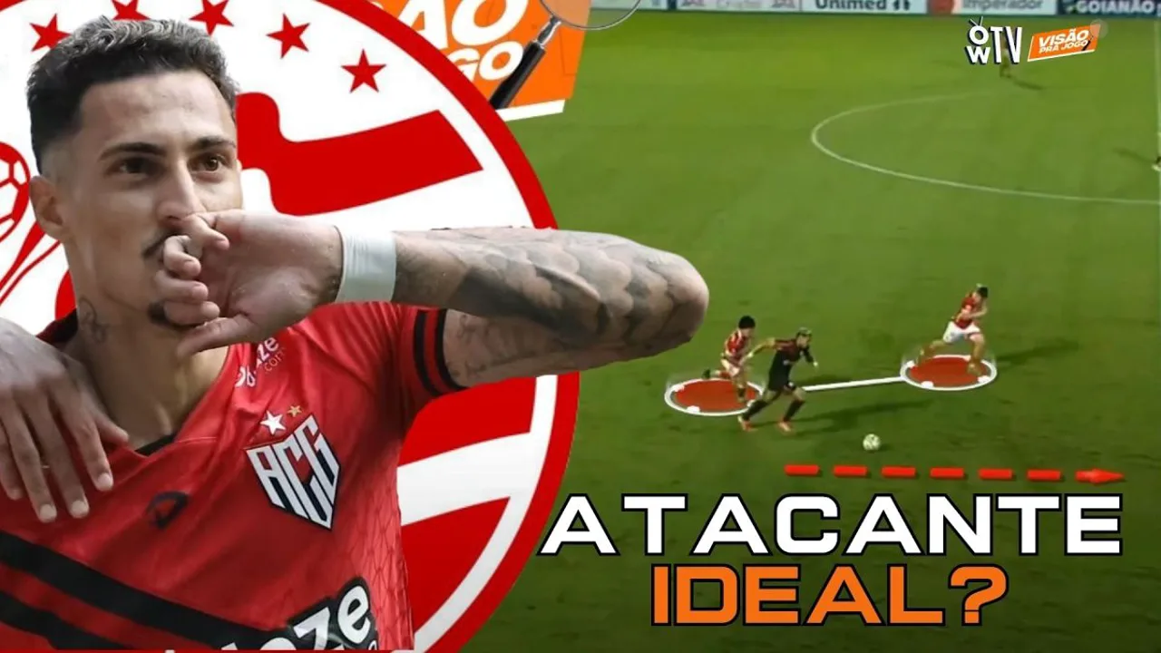 Derek Freitas, atacante do Náutico, camisa 72, em ação no Brasileirão Série A 2026