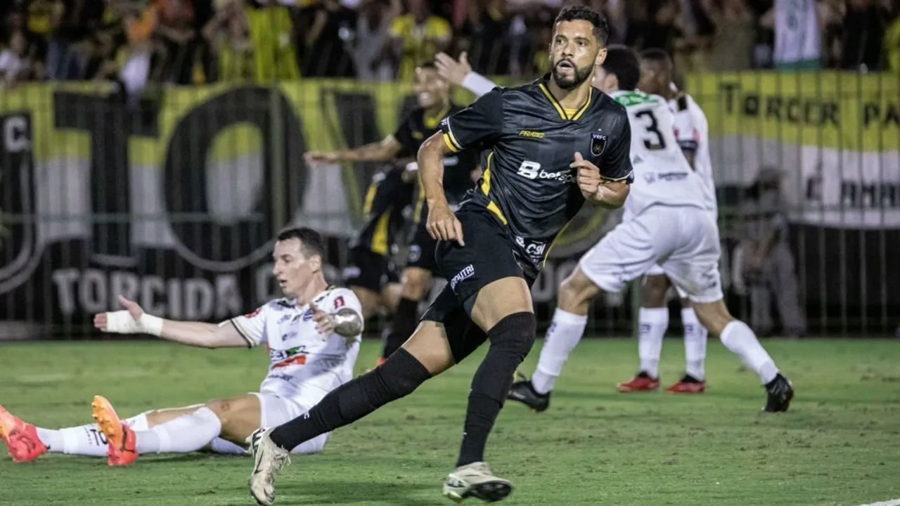 Wellington Silva, zagueiro do Volta Redonda, em ação na Série B do Brasileirão 2026