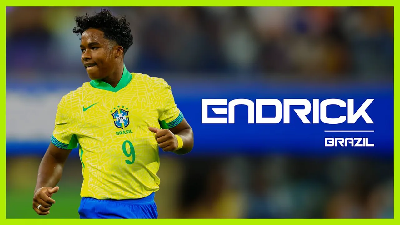 Endrick, atacante brasileiro do Lille, em ação pela Ligue 1 2025-2026 com a camisa número 9